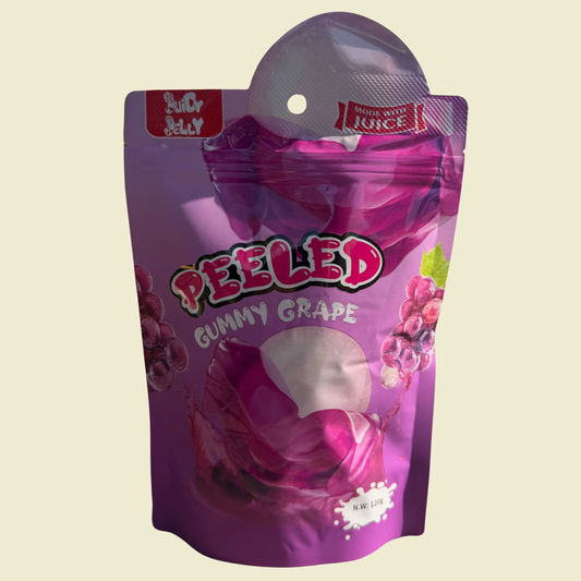JUICY JELLY PEELED GUMMY -  GRAPE 120g
